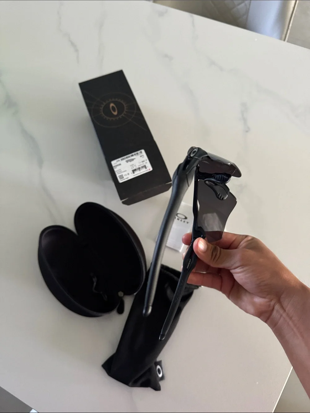 Radar® EV Path® Oakley Black Sunglasses with Gray Mirrored Lens